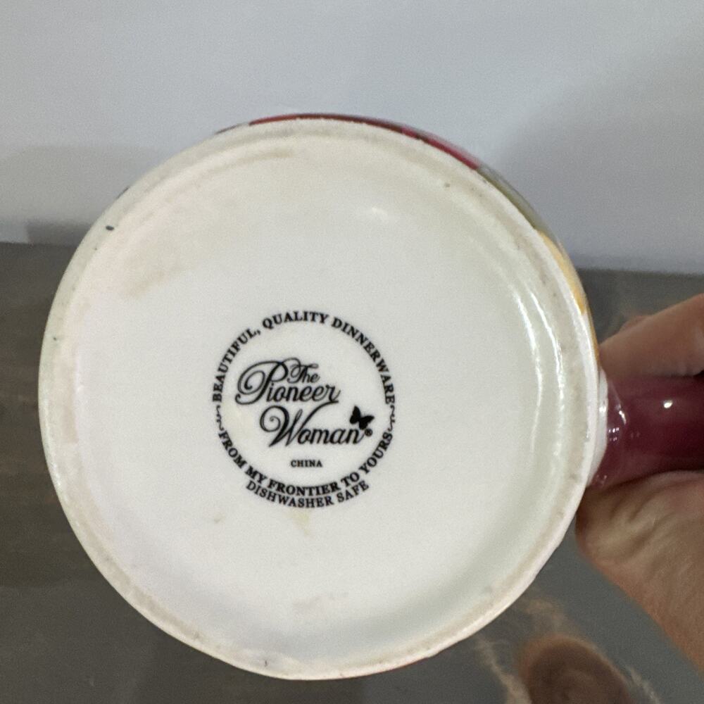 Pioneer Woman Floral 4 Cup 1 Quart Stoneware Love Beyond Measuring Cup Pitcher - Picture 11 of 11